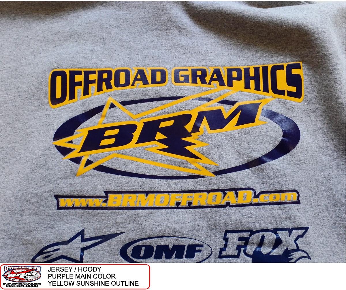 BRM Offroad Graphics - Jersey Lettering!